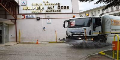 Malatya Arapgir’de dezenfekte çalışması