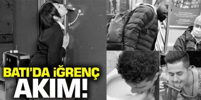 Avrupalı bir gurup gencin iğrenç akımı! Söze koronaya meydan okuyorlar