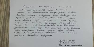 Sakarya'da karantina yurtlarından ayrılan vatandaşlar ekiplere teşekkür yazısı yazdı