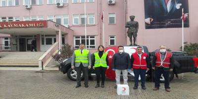 Türk Kızılay’ından 120 gıda yardım paketi