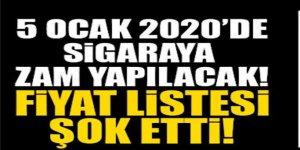 2020 Güncel Sigara Fiyatları Listesi Yayınlandı