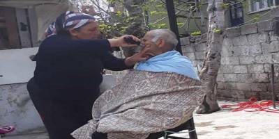 Kahramanmaraş'ta gelinden kayınbabaya saç tıraşı