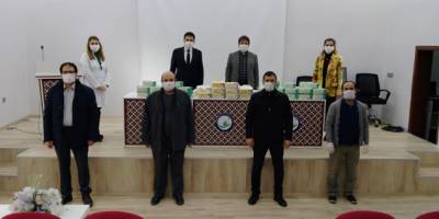 Erzurum Milli Eğitim Müdürlüklerinde çalışan personele maske desteği