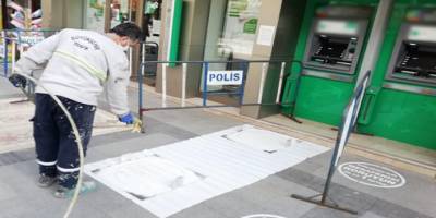 Malatya Büyükşehir Belediyesi'nden sosyal mesafe çalışması