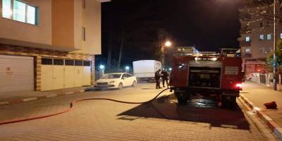 Sinop Türkeli'de 6 katlı binanın çatısında yangın