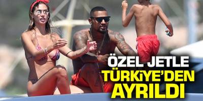 Prince Boateng, ailesini de alarak Özel jetle Türkiye'den ayrıldı