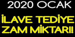 Kamu işçileri ve taşeron işçileri 2020 tediye zam oranı!
