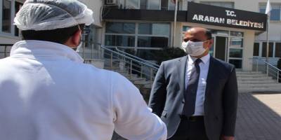 Gaziantep’in Araban ilçesinde Korona virüs tedbirleri
