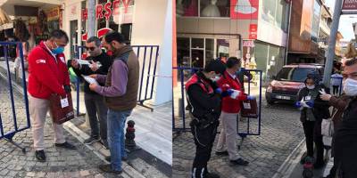 Türk Kızılay vatandaşlara ücretsiz maske dağıtıma başladı