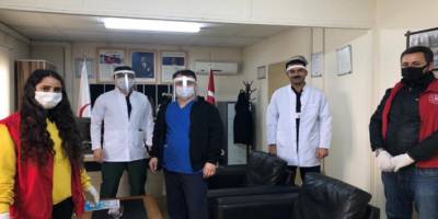 Van Çaldıran’da siperlik maske üretimi