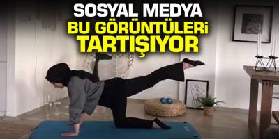Tesettürlü fizyoterapist adayı egzersizlerini paylaşınca Twitter'da gündem oldu