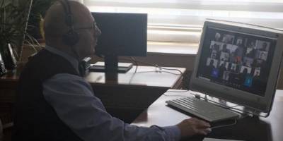 Bilecik Bozüyük'te okul müdürleriyle online toplantı