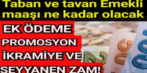 SSK SGK ve BAĞ-KUR maaşı ek ödeme, promosyon, seyyanen zam ve ikramiye ne kadar?