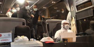 Irak’ın başkenti Bağdat’tan gelen 17 Türk vatandaşı Kütahya’daki yurtlara yerleştirildi