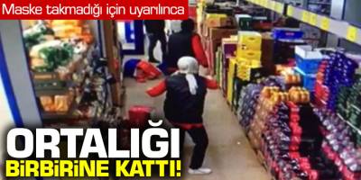 Avcılar'da maske takmadığı için uyarılınca ortalığı birbirine kattı!