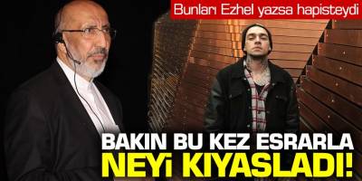 Abdurrahman Dilipak bakın bu kez esrarla neyi kıyasladı!