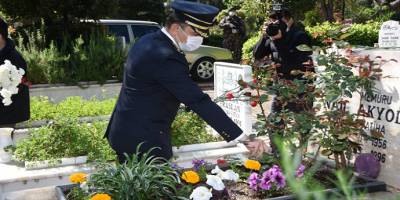 Polis Teşkilatının 175.Kuruluş Yıldönümü kapsamında şehitlikte tören düzenlendi