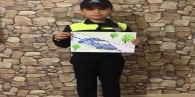 Batman Gercüş'te Cumhuriyet İlkokulu öğrencileri Polis Haftasını unutmadı