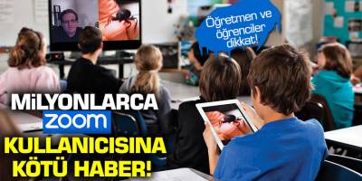 Milyonlarca zoom kullanıcısına kötü haber!