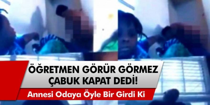 Zoom Üzerinden Yapılan Canlı Derste Akılalmaz Görüntü!